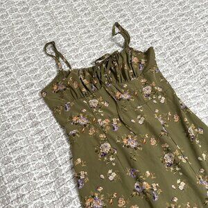 SHEIN Women's Green and Khaki Dress